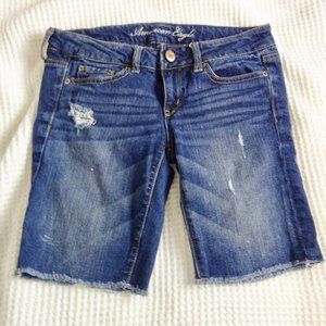 American Eagle Denim Distress Custom DIY Cut Off Shorts 2